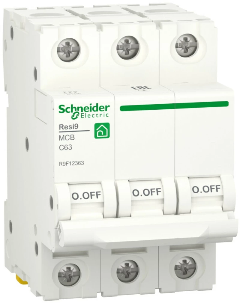   Schneider Resi9 - 3P - 63A - C - 6kA - 3M - 400