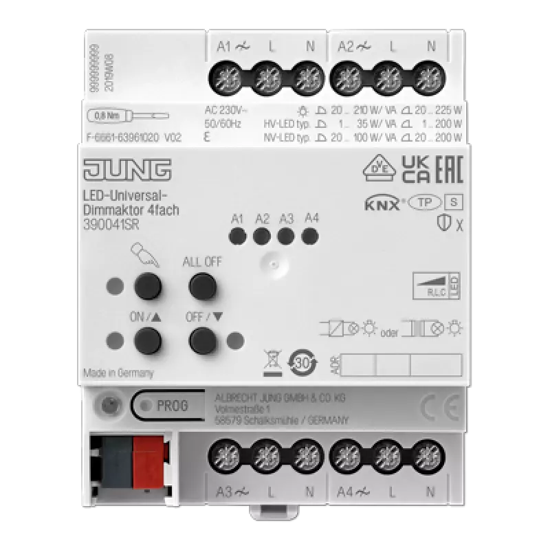  LED- 4 ,   DIN-; KNX