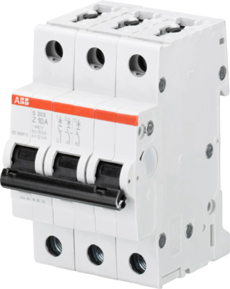   ABB S203 - 3P - 63A -  Z - 10kA - 3M - 400