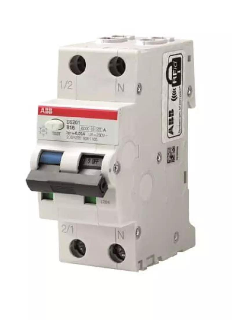   () ABB DS201 - 2P - 16A - A - 30mA -  B - 6kA