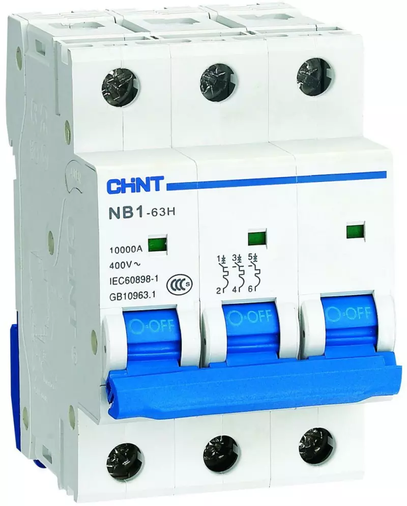   Chint NB1-63H - 3P - 6A - C - 10kA - 3M - 400