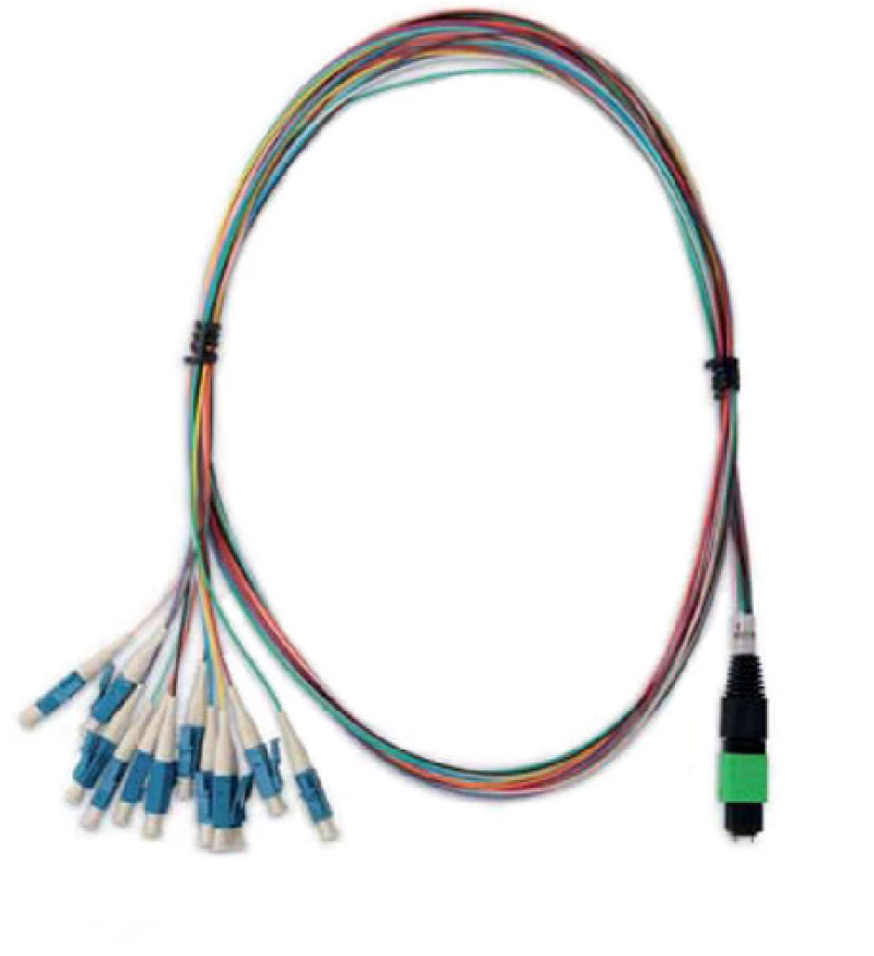 Hyperline FH-B9-9-MPOM12/AR-12LC/UR-1M-LSZH   1xMPO()/APC-12xLC/UPC, 12 , 9/125 (OS2), LSZH, 1 