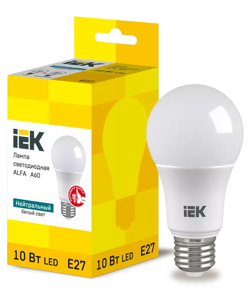  LED ALFA A60  10 230 4000 E27 IEK