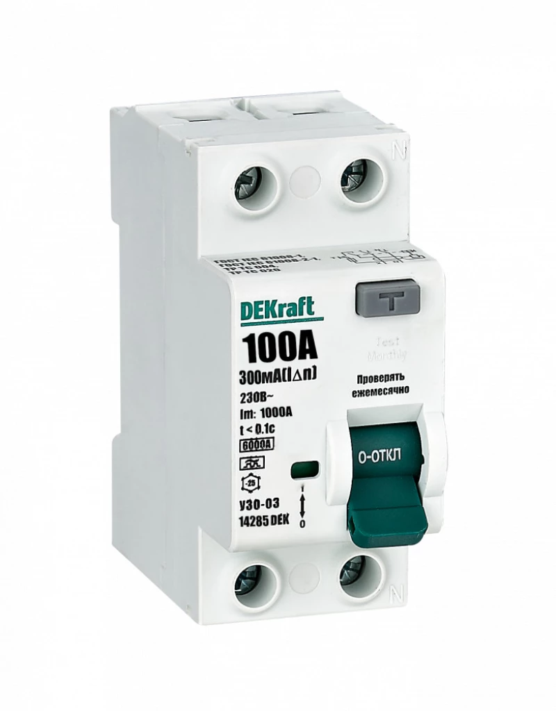    (/) Dekraft -03 - 1P+N - 100A - A - 300mA