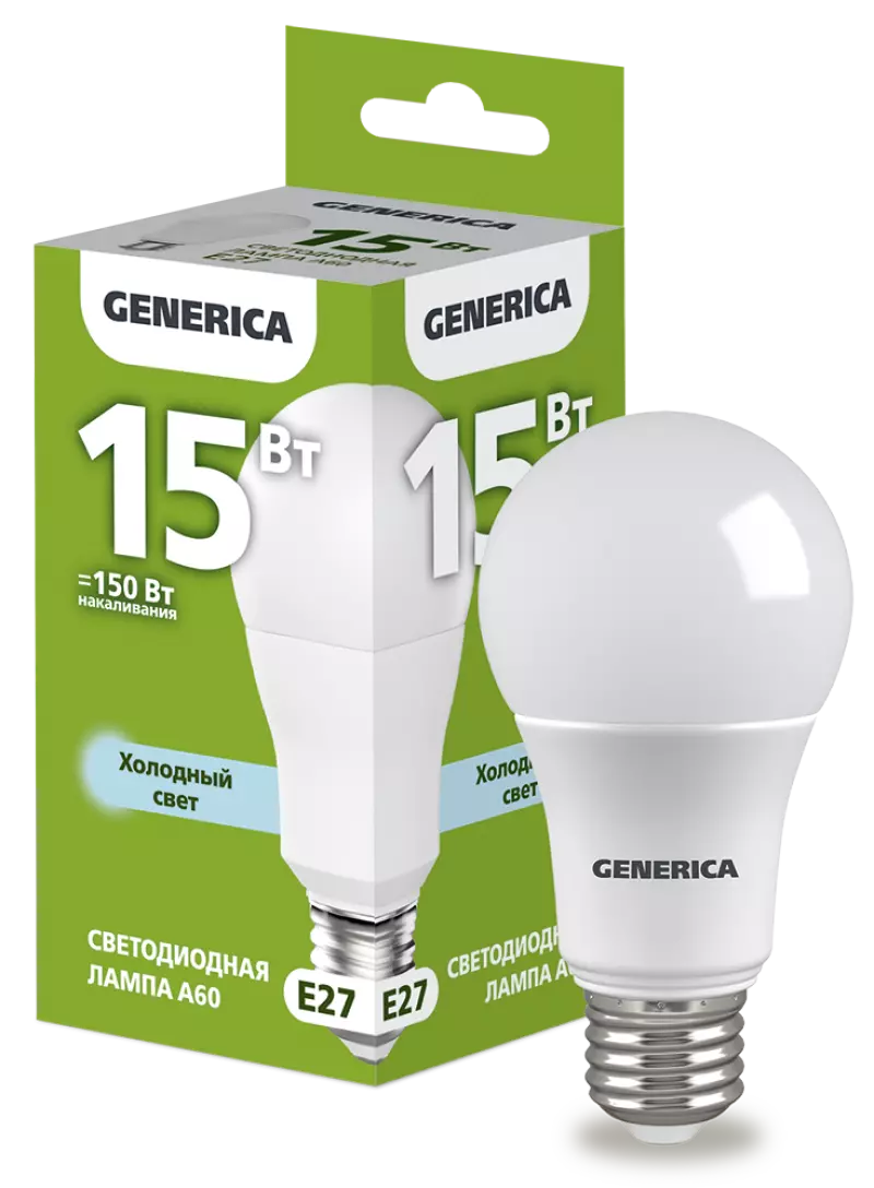  LED A60  15 230 6500 E27 GENERICA