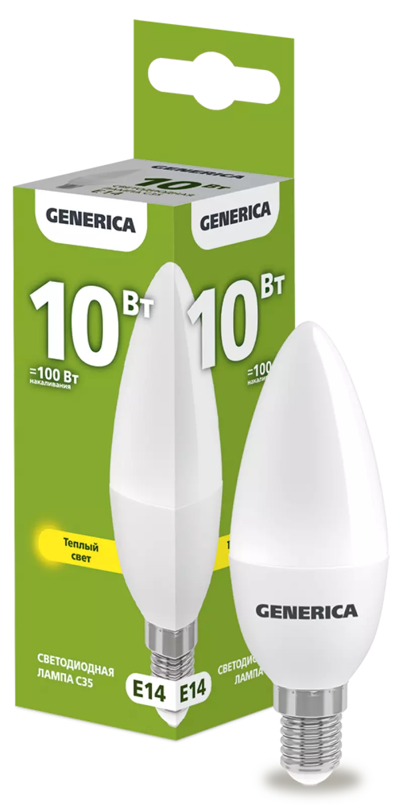  LED C35  10 230 3000 E14 GENERICA