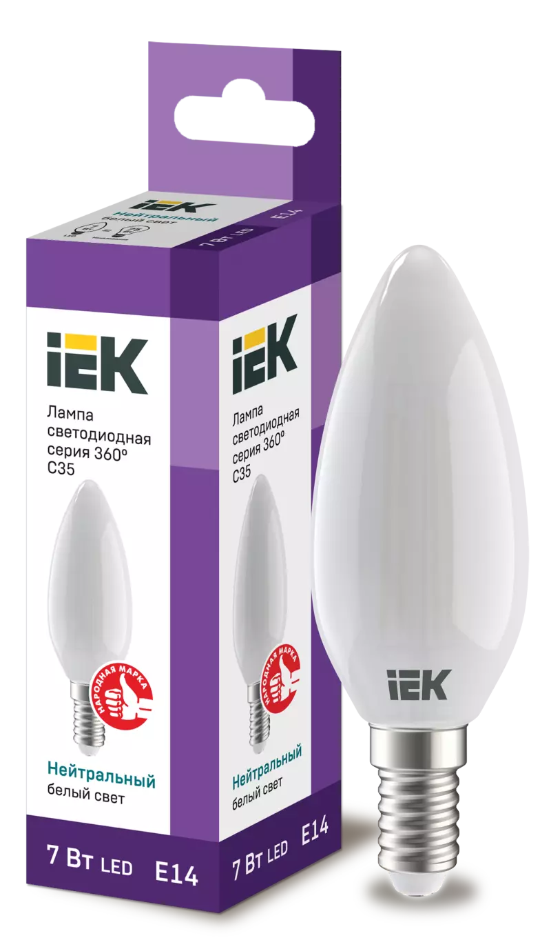  LED C35  . 7 230 4000 E14  360 IEK