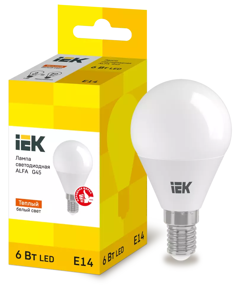 IEK  LED ALFA G45  6 230 3000 E14