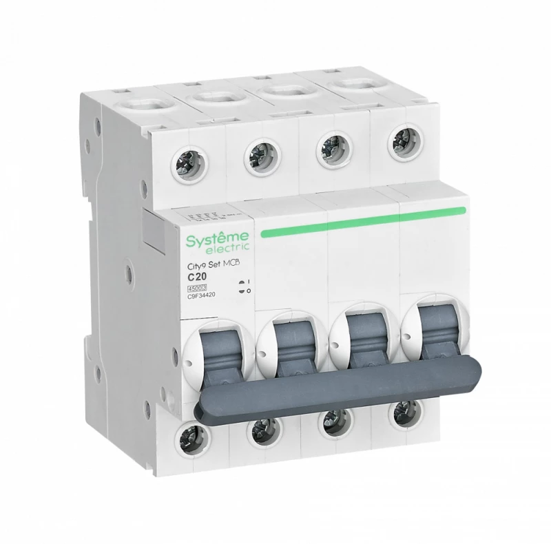   Systeme City9 - 4P - 20A - C - 4.5kA - 4M - 400