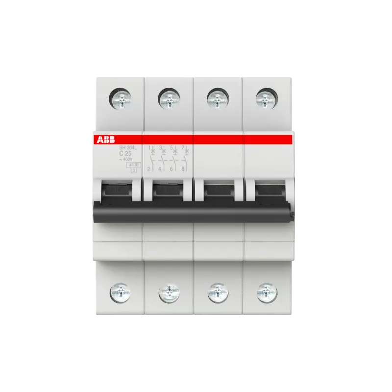   ABB SH204L - 4P - 25A - C - 4.5kA - 4M - 400