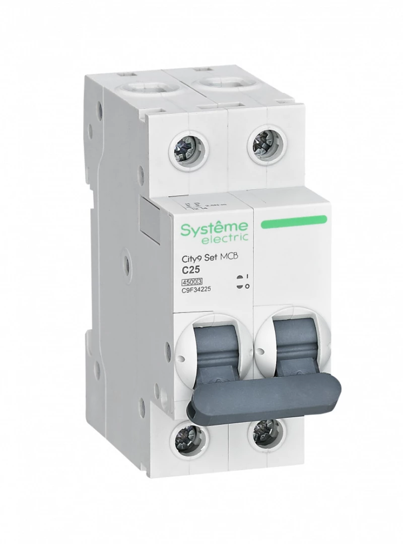   Systeme City9 - 2P - 25A - C - 4.5kA - 2M