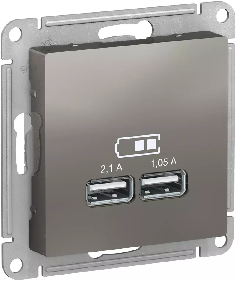   USB Schneider, USB-A x 2, 2.1A ()