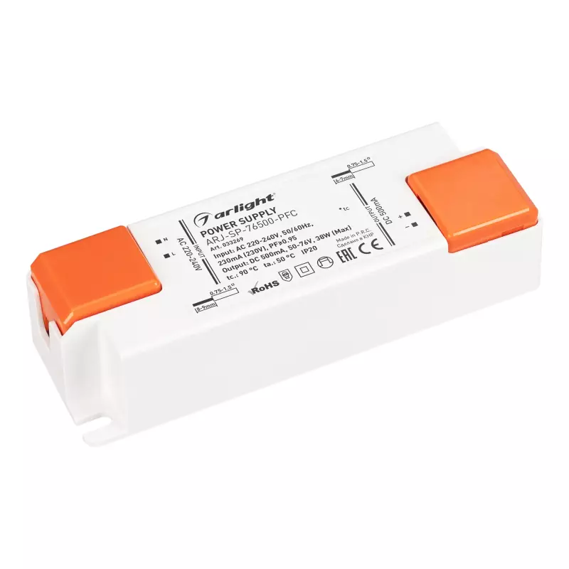   ARJ-SP-76500-PFC (38W, 50-76V, 500mA) (Arlight, IP20 , 5 )