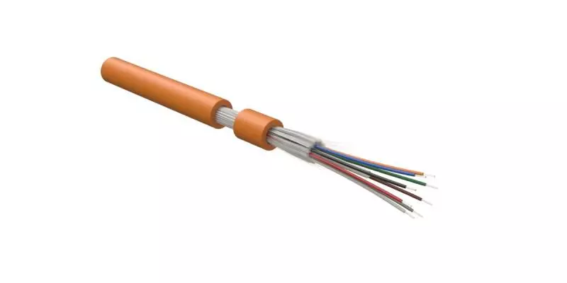 Hyperline FO-DT-IN-62-8-FRHFLTx-OR  - 62.5/125 (OM1) , 8 ,    (tight buffer) , FRHFLTx IEC 60793-2-10, 60C  +70C, 