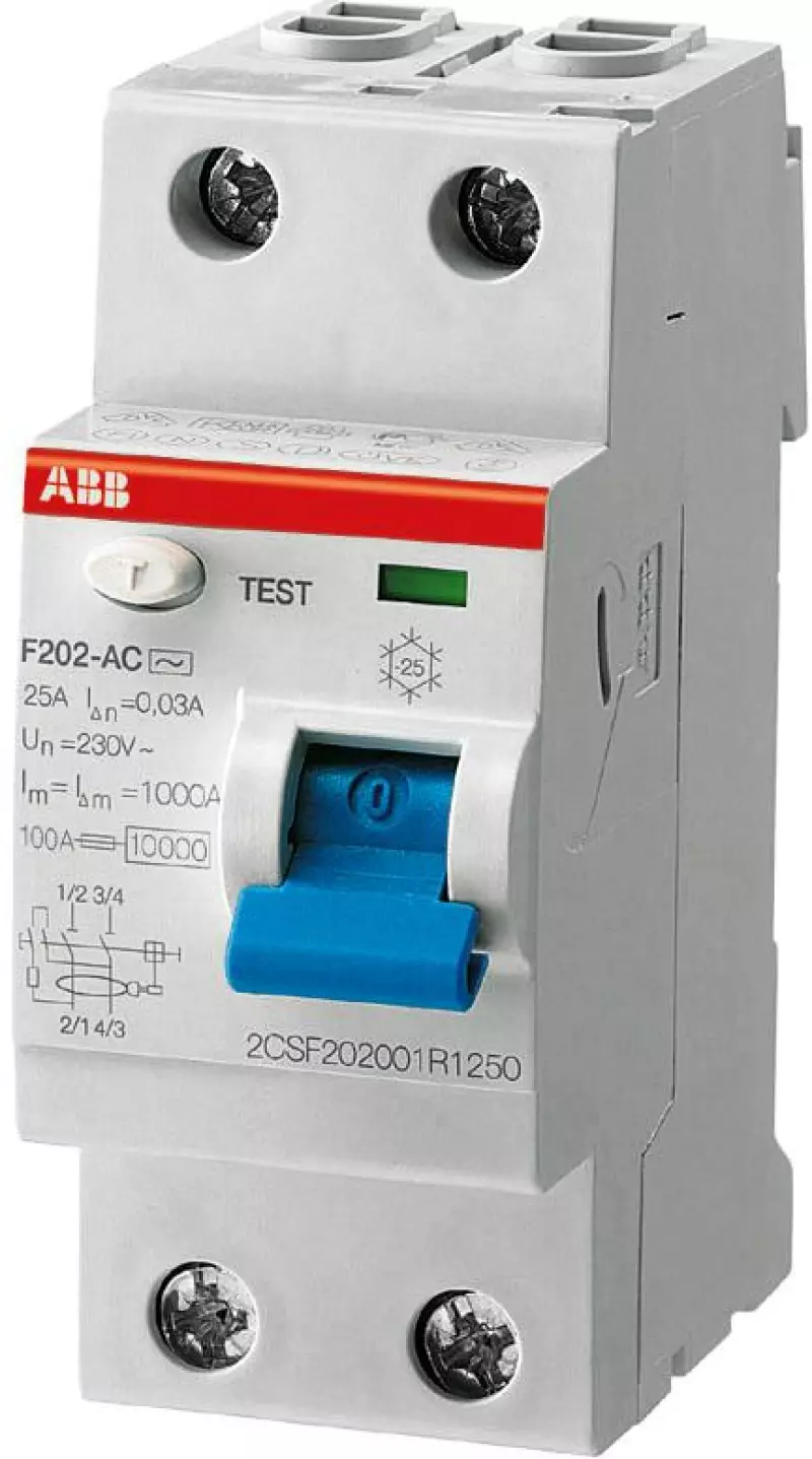    (/) ABB F202 - 1P+N - 16A - AC - 10mA