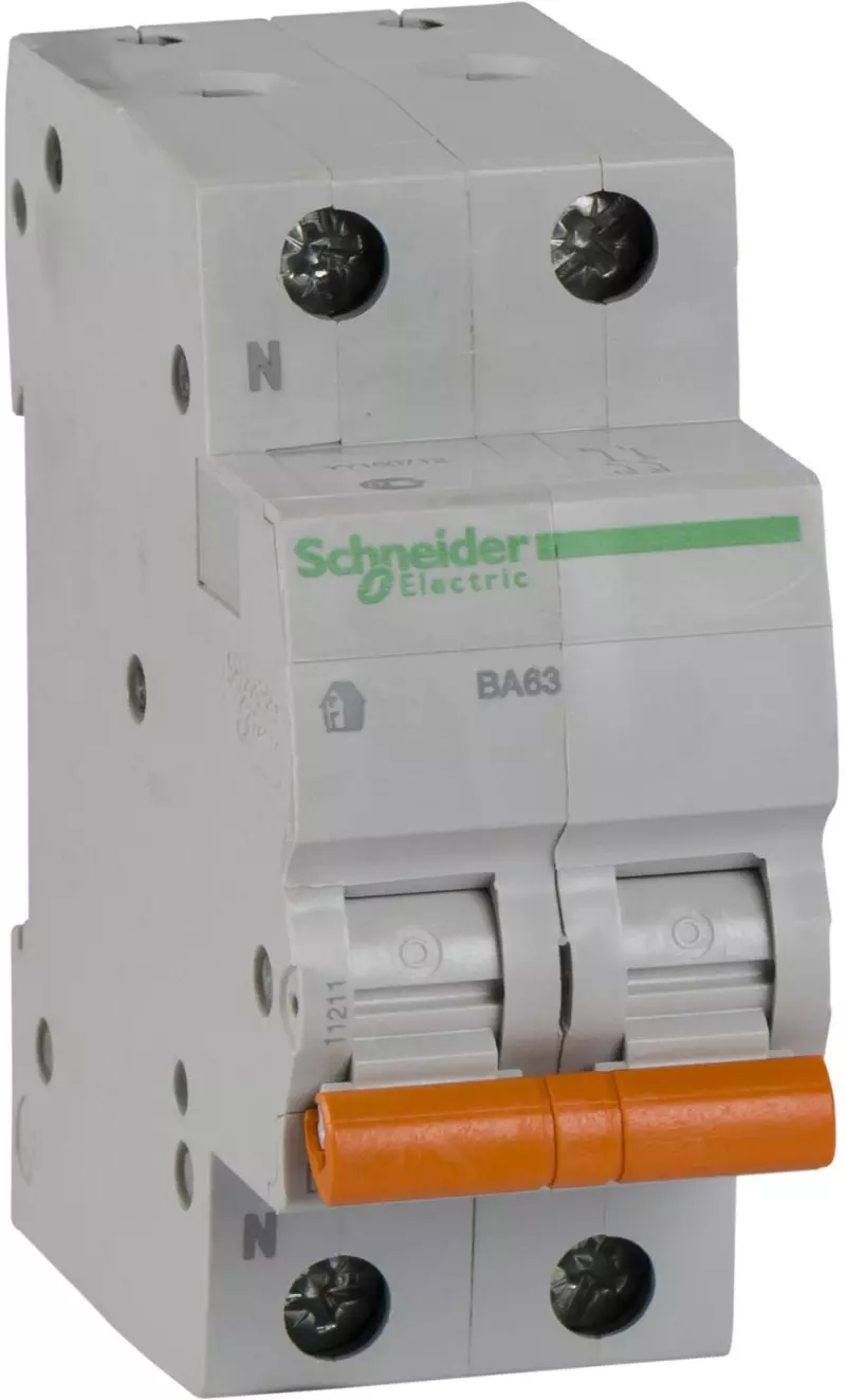   Schneider  ( 63) - 1P+N - 6A - C - 4.5kA - 2M