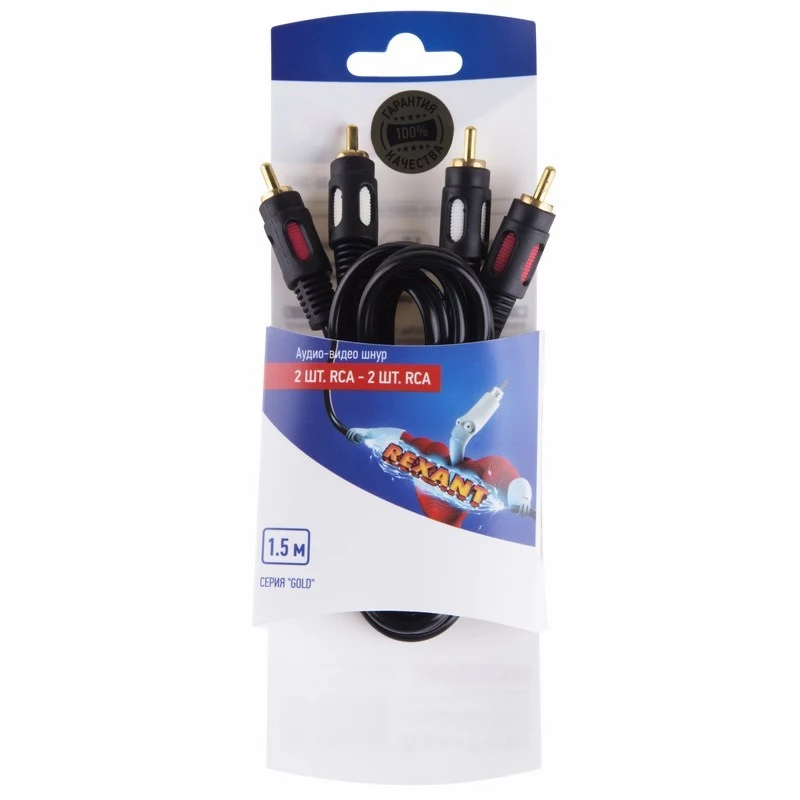   2RCA - 2RCA 1.5  (GOLD)  REXANT