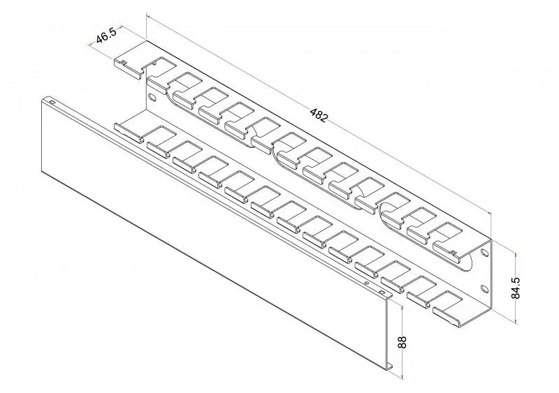 Hyperline CM-2U-MLF-COV     , 19