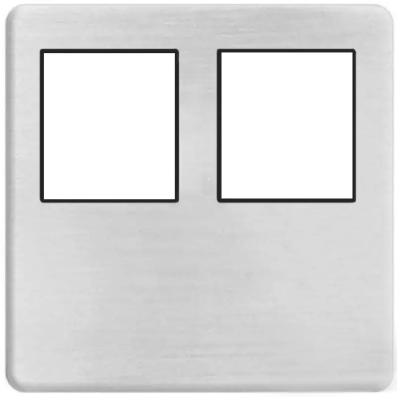    2- .  RJ-45 (nickel satin, )