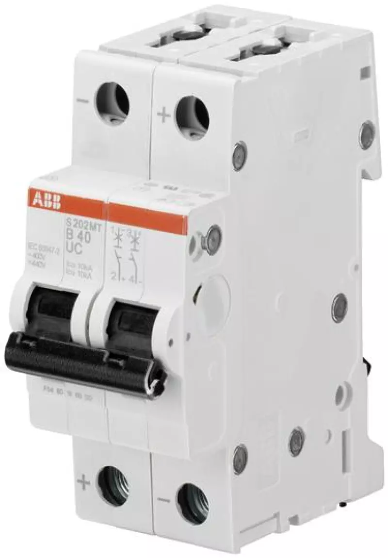   ABB S202MT - 2P - 4A -  C - 10kA - 2M - 400