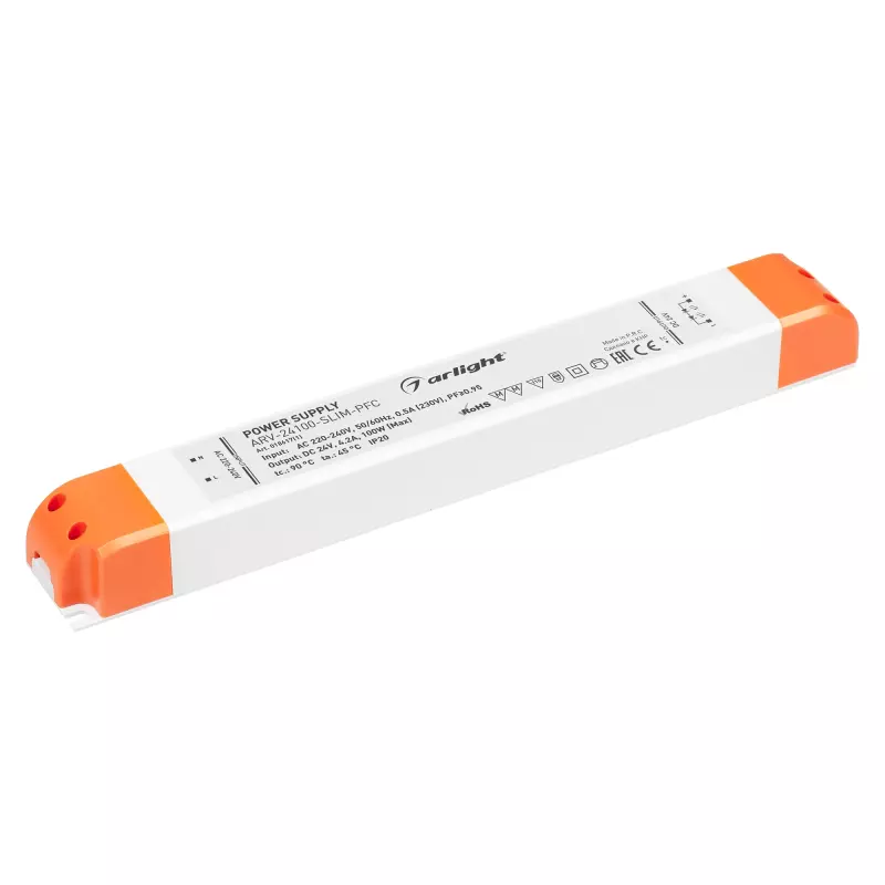   ARV-24100-SLIM-PFC (24V, 4.2A, 100W)