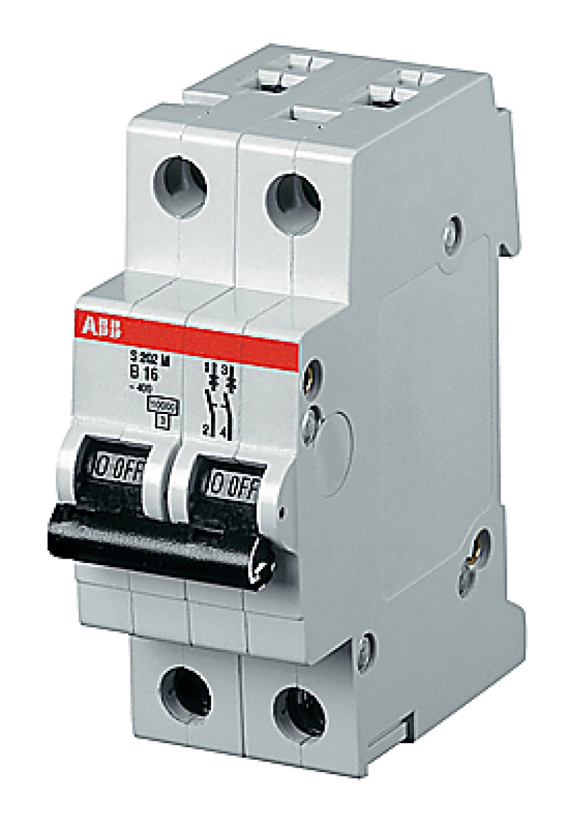   ABB S202P - 2P - 2A -  K - 25kA - 2M - 400