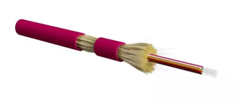 Hyperline FO-DT-IN-504-24-HFLTx-MG  - 50/125 (OM4) , 24 ,    (tight buffer),   , HFLTx, 40C  +70C, 