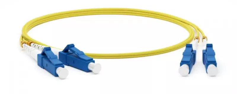 Hyperline FC-D2-9-LC/AR-LC/AR-H-0.5M-LSZH-YL - - () SM 9/125 (OS2), LC/APC-LC/APC, 2.0 , duplex, LSZH, 0.5 