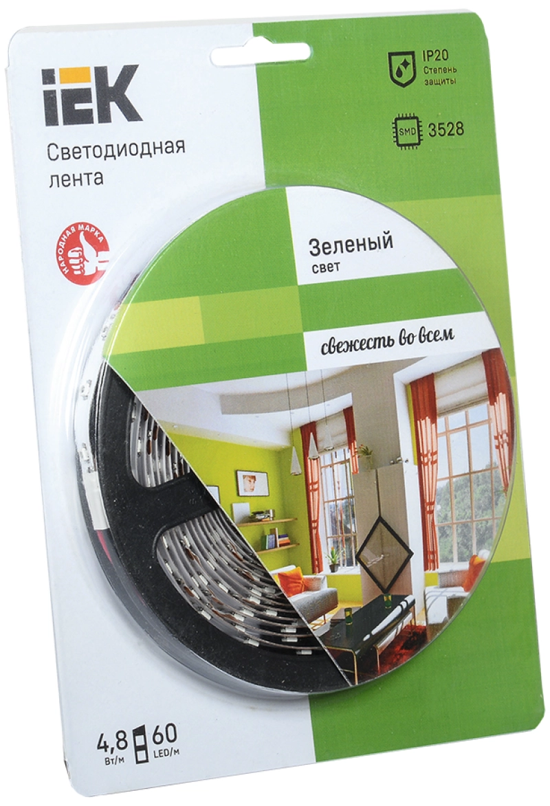  LED 5   LSR-3528G60-4.8-IP20-12V IEK-eco