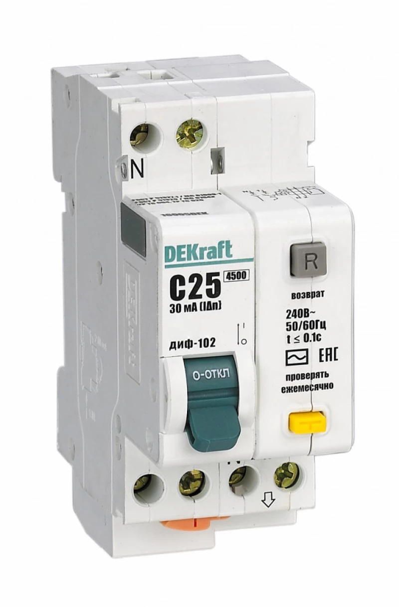   () Dekraft -102 - 2P - 6A - AC - 30mA -  C - 4.5kA