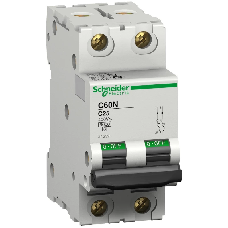   Schneider Multi9 C60N - 2P - 6A - C - 10kA - 2M - 415.0