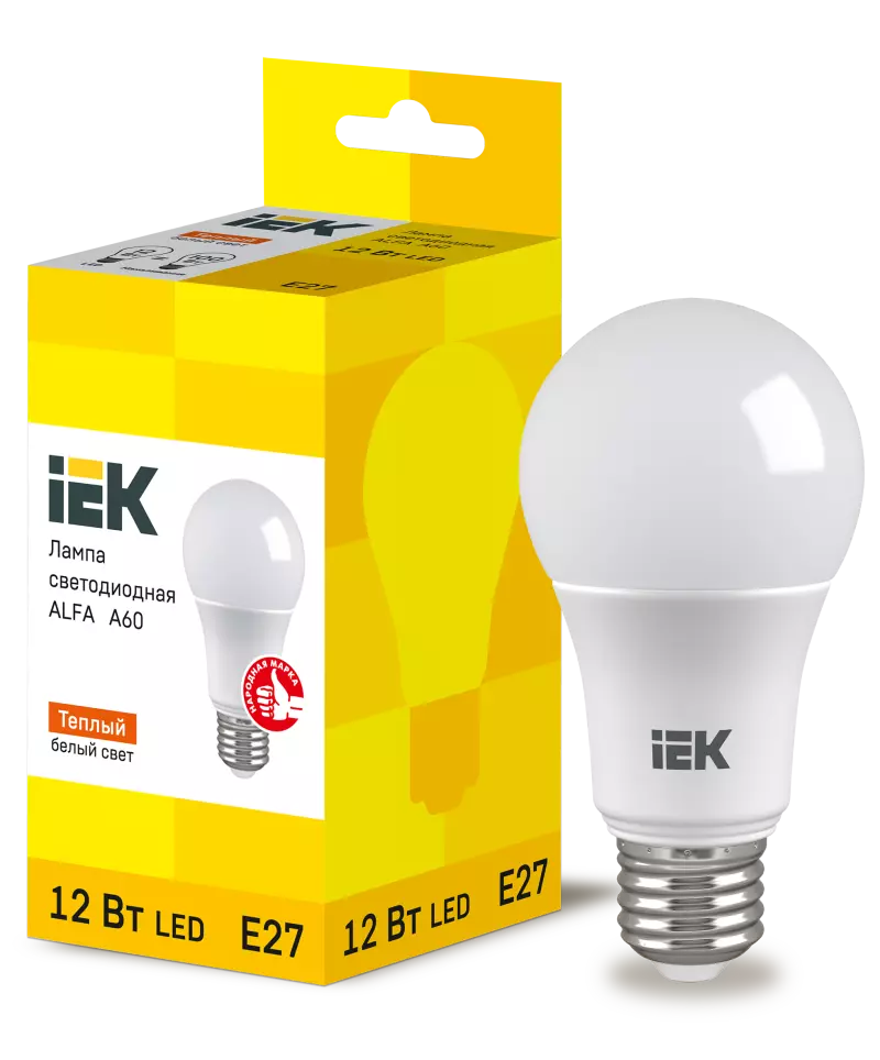  LED ALFA A60  12 230 3000 E27 IEK