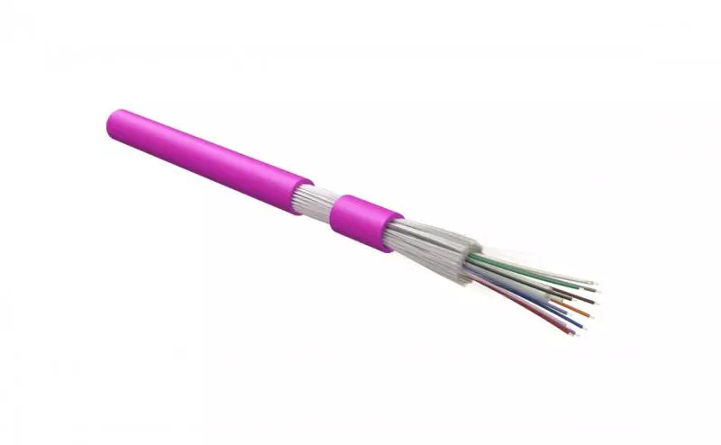 Hyperline FO-DT-IN-504-12-HFLTx-MG  - 50/125 (OM4) , 12 ,    (tight buffer),   , HFLTx, 40C  +70C, 