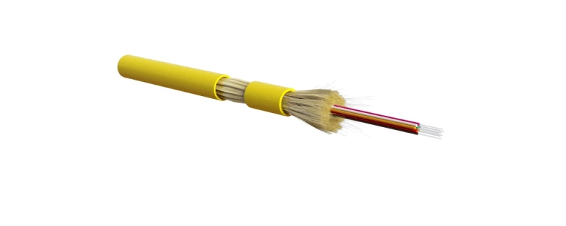 Hyperline FO-DT-IN-9S-8-LSZH-YL  - 9/125 (SMF-28 Ultra) , 8 ,    (tight buffer),   , LSZH, ()-HF, 40C  +70C, 