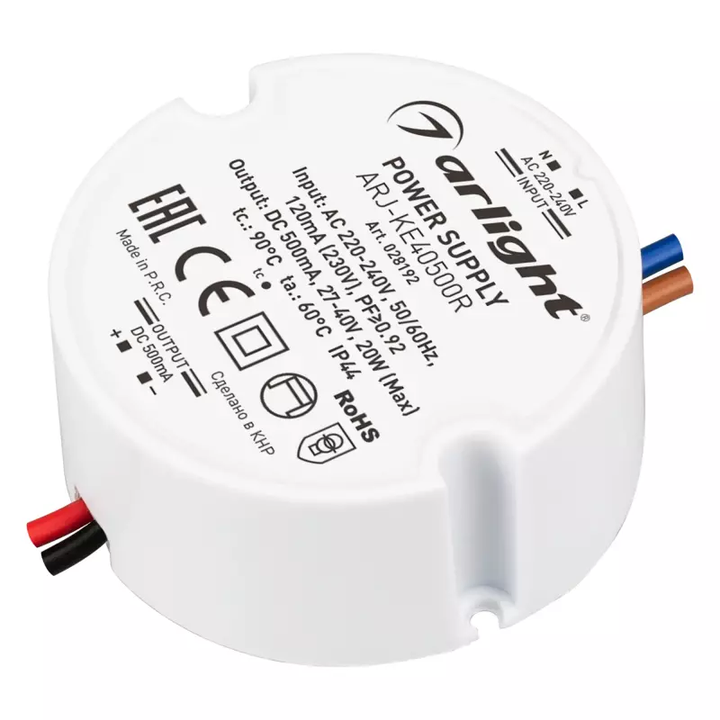   ARJ-KE40500R (20W, 500mA, PFC) (Arlight, IP44 , 5 )