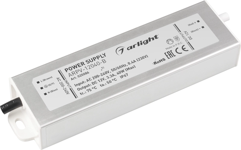   ARPV-12040-B (12V, 3.3A, 40W)