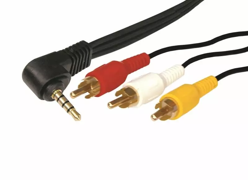  3.5 4C Plug - 3RCA Plug 1.5M PE (GOLD) REXANT