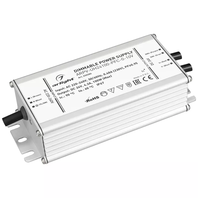   ARPV-UH24100-PFC-0-10V (24V, 4.2A, 100W)