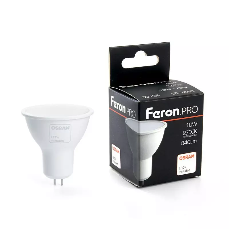   Feron G5.3 10W 2700K  LB-1610 38158