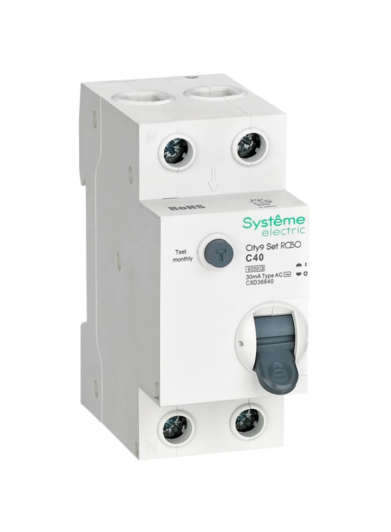   () Systeme City9 Set - 2P - 40A - AC - 30mA -  C - 6kA