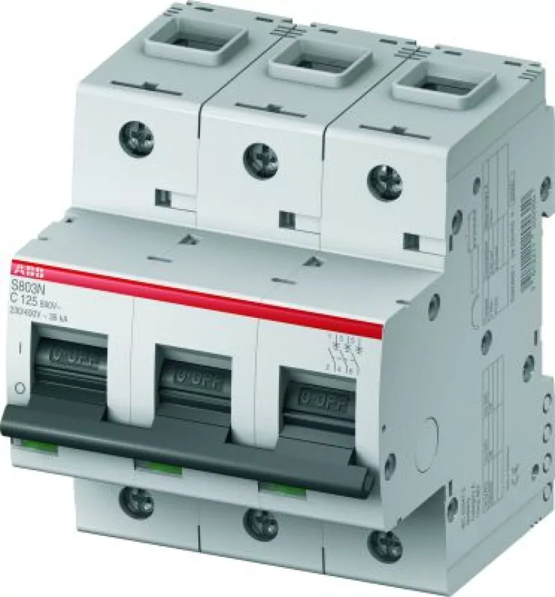   ABB S803N - 3P - 125A - C - 36kA - 3M - 400