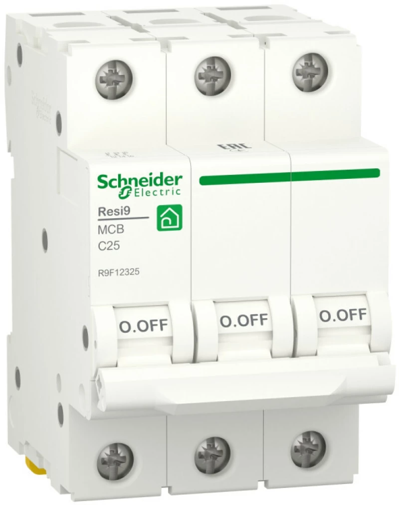   Schneider Resi9 - 3P - 25A - C - 6kA - 3M - 400