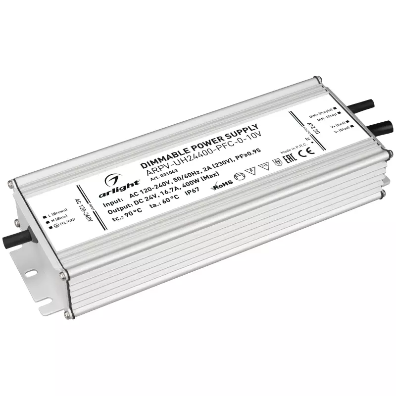   ARPV-UH24400-PFC-0-10V (24V, 16.7A, 400W)