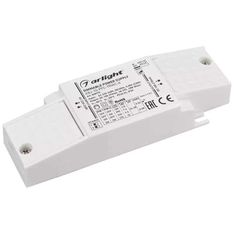   ARJ-10-PFC-TRIAC-A (10W, 180-270mA)