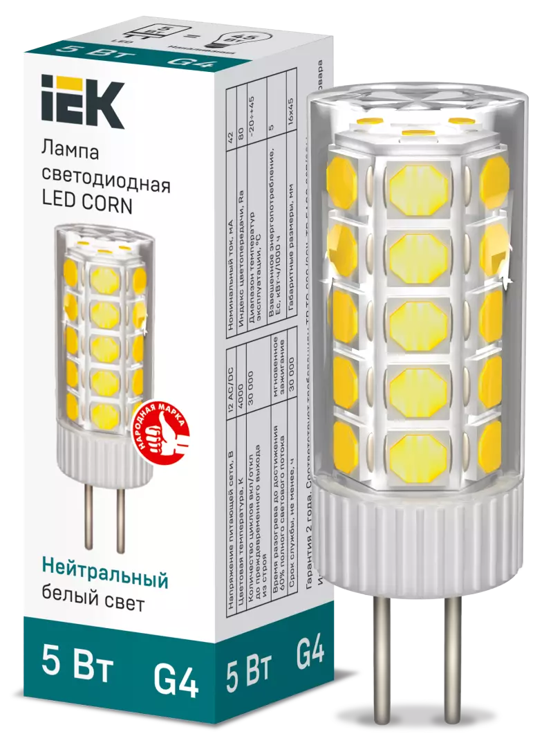  LED CORN  5 12 4000  G4 IEK