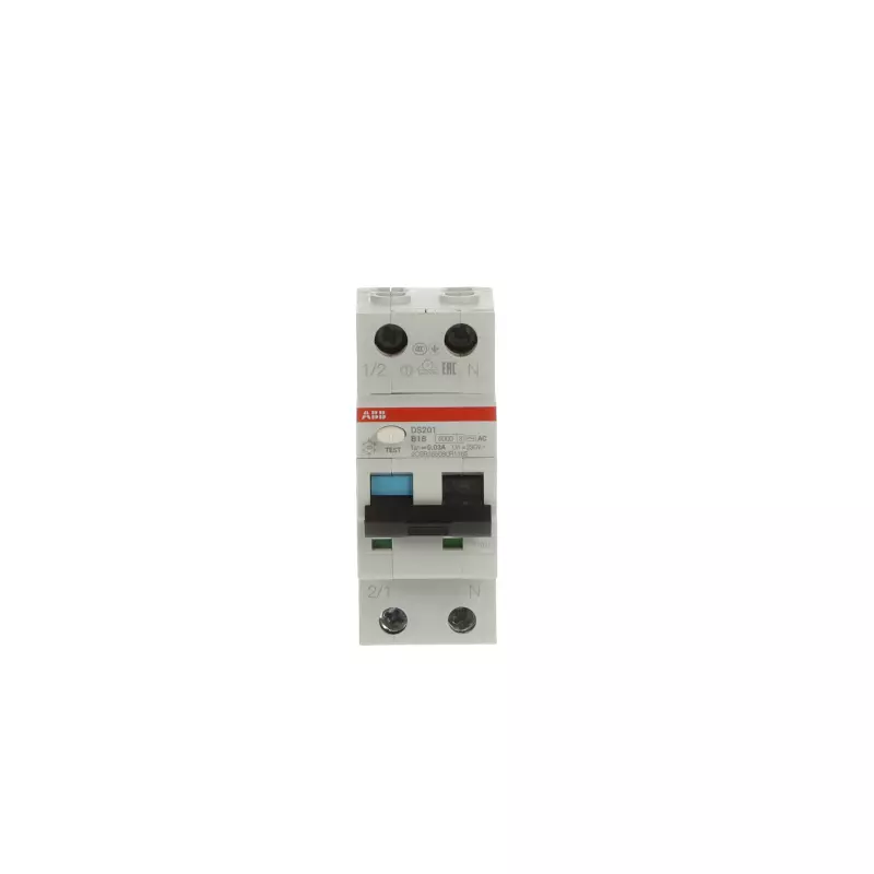   () ABB DS201 - 2P - 16A - AC - 30mA -  B - 6kA