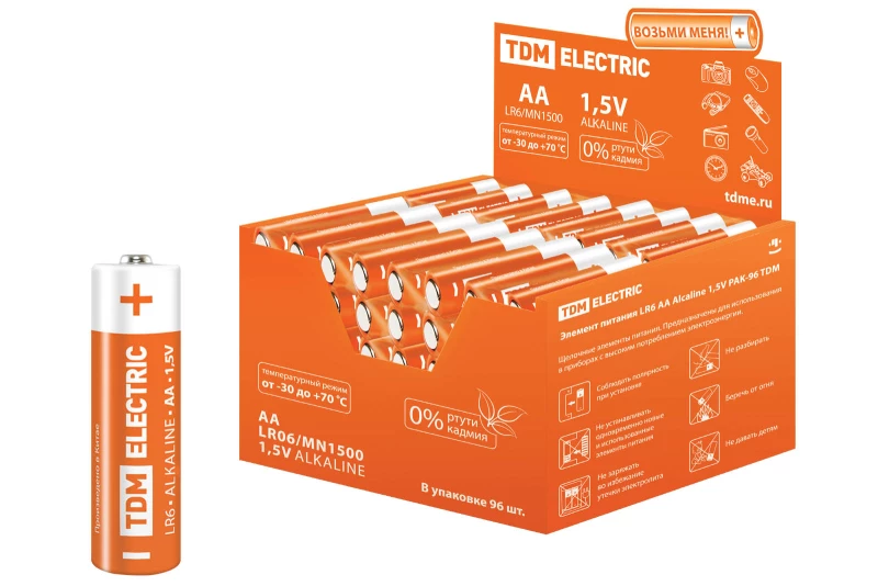   LR6 AA Alkaline 1,5V PAK-96 TDM