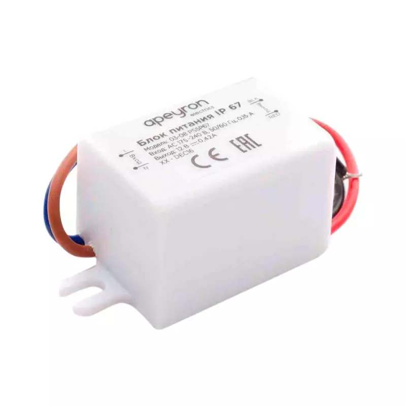   Apeyron 12V 5W IP67 0.42A 03-08