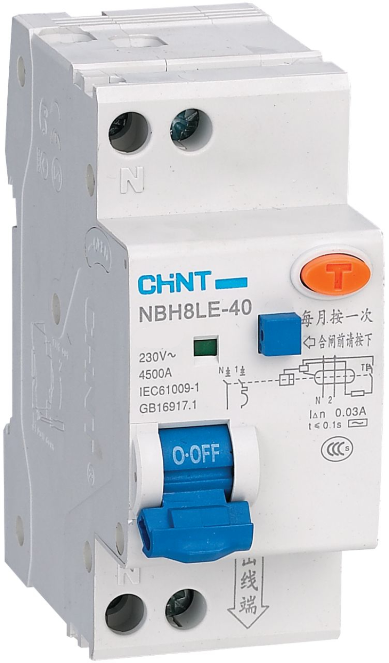   () Chint NBH8LE-40 - 1P+N - 6A - AC - 30mA -  C - 4.5kA