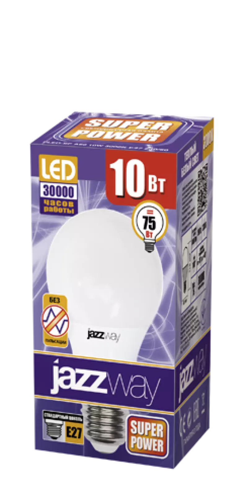 Jazzway   (LED)  d60 E27 180 10 220-240  -  3000